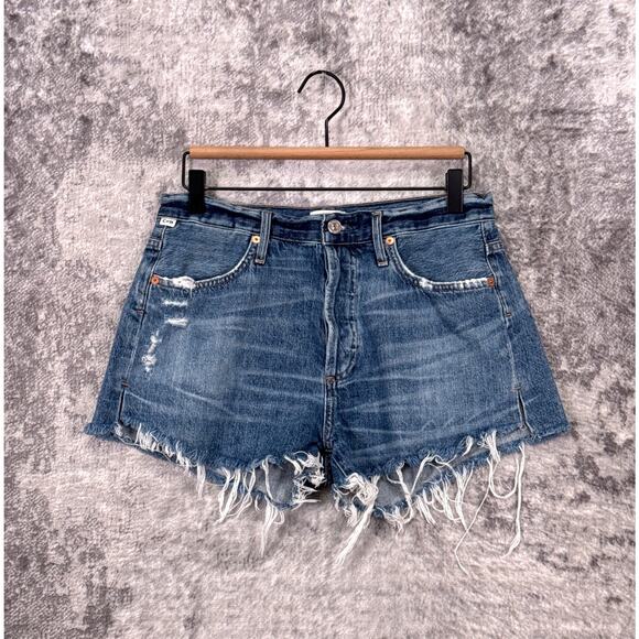 Citizens of Humanity Shorts 27 Womens Annabelle Cut Off Denim Jean - Picture 1 of 9